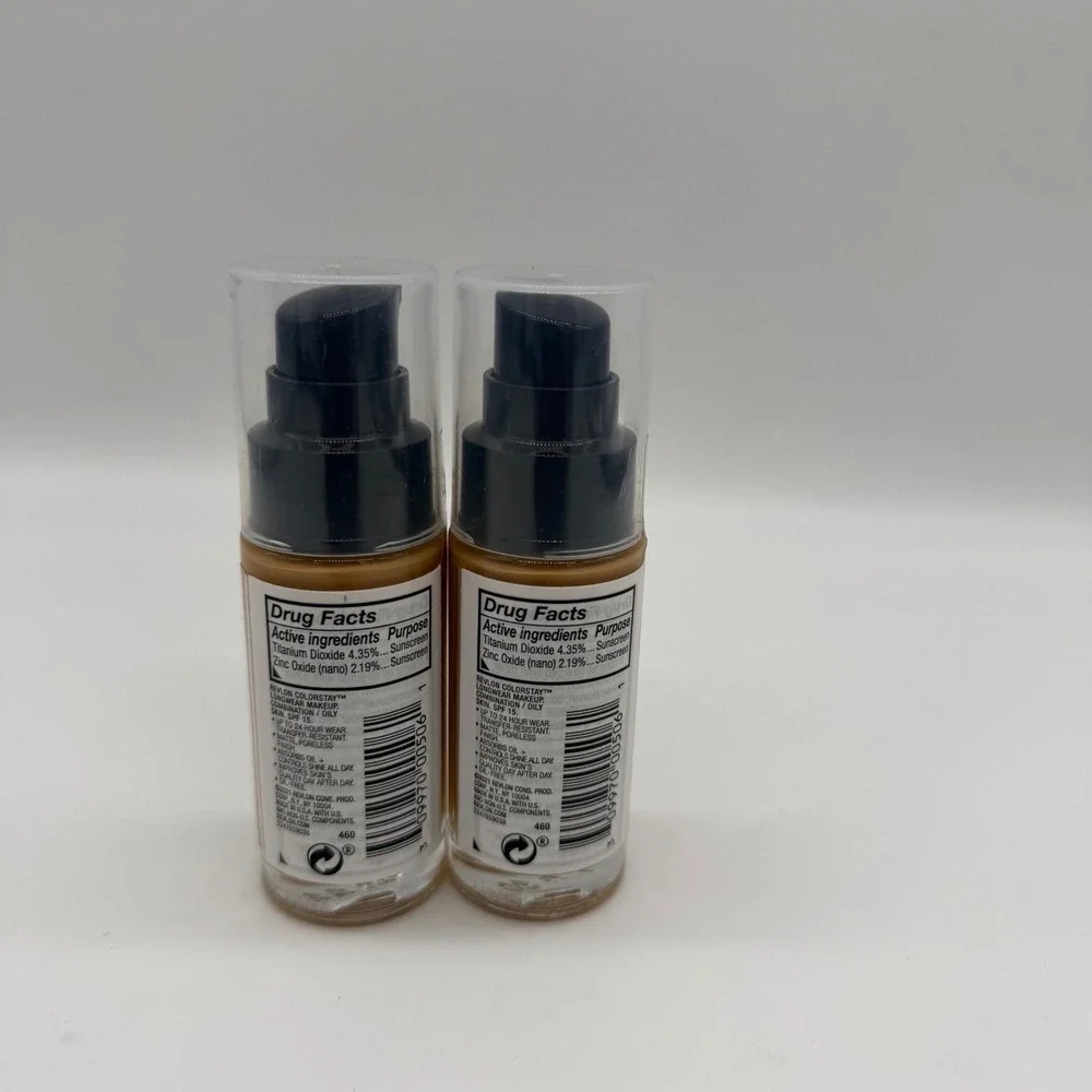Revlon ColorStay Longwear Makeup 460 Macadamia Combination Oily Skin SPF 15 2pk